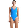 Arena Multi SOLID Swimsuit TECH Blue River Bright Coral -  Maillot Natation Femme