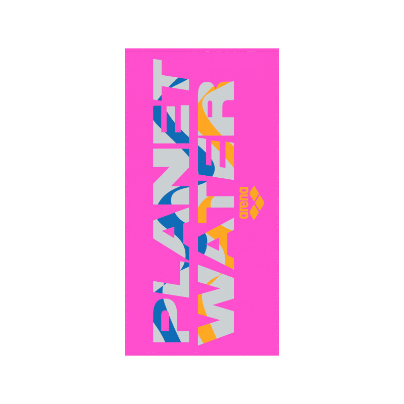 Serviette Arena Printed Towel Shocking Pink Multi  | Les4Nages