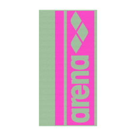 Serviette Arena Logotype Jacquard Towel Light Green Shocking Pink 