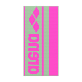 Serviette Arena Logotype Jacquard Towel Light Green Shocking Pink 