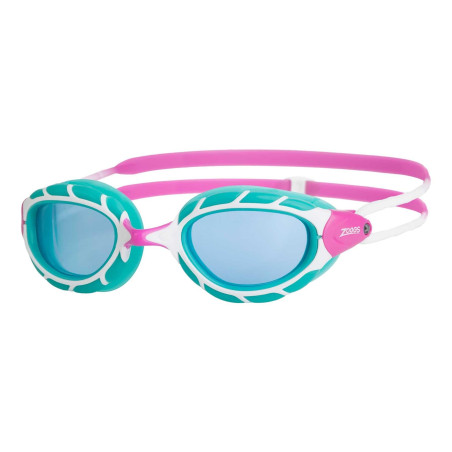 Zoggs PREDATOR JUNIOR PINK TURQUOISE TINT BLUE - Lunettes natation enfants | Les4Nages