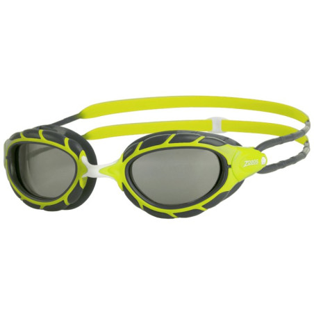 Zoggs PREDATOR JUNIOR LIME GREY TINT SMOKE - Lunettes natation enfants | Les4Nages