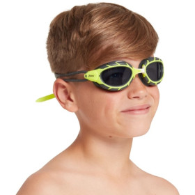 Zoggs PREDATOR JUNIOR LIME GREY TINT SMOKE - Lunettes natation enfants