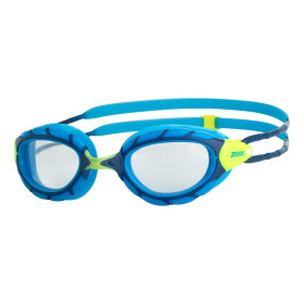 Zoggs PREDATOR JUNIOR BLUE LIME CLEAR - Lunettes natation enfants