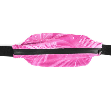 Ceinture RUSH Large Running Pocket - HAWAI PINK - Ceinture extensible porte gels, nutrition, telephone ... | Les4Nages