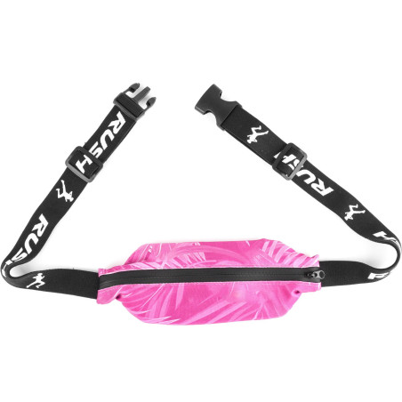Ceinture RUSH Large Running Pocket - HAWAI PINK - Ceinture extensible porte gels, nutrition, telephone ... | Les4Nages