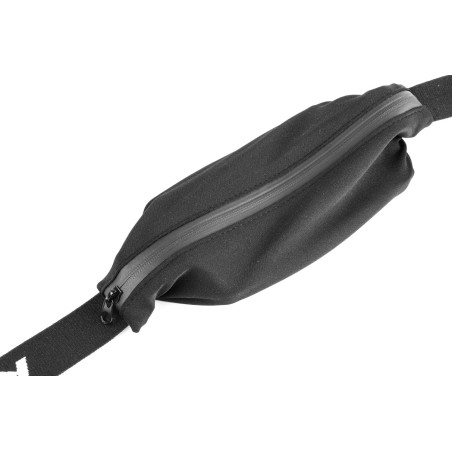 Ceinture RUSH Large Running Pocket - BLACK - Ceinture extensible porte gels, nutrition, telephone ... | Les4Nages