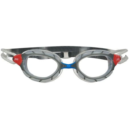 Zoggs PREDATOR CLEAR GREY CLEAR REGULAR - Lunettes Natation, triathlon, eau libre | Les4Nages