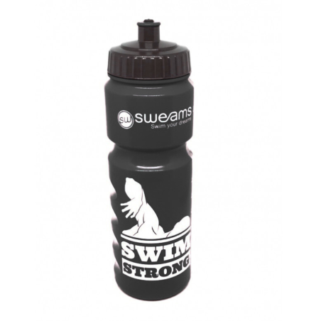 Bidon NATATION SWEAMS STRONG SWIMMER BLACK - 750ml | Les4Nages Bidon NATATION SWEAMS STRONG SWIMMER BLACK - 750ml | Les4Nages