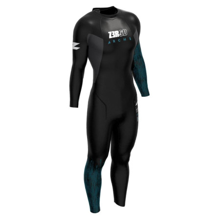 ZEROD ARCHI Homme - Black Blue - Combinaison Triathlon Homme | Les4Nages