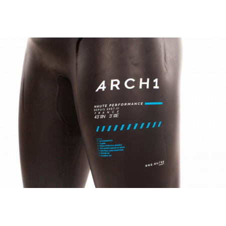 ZEROD ARCHI Homme - Black Blue - Combinaison Triathlon Homme | Les4Nages