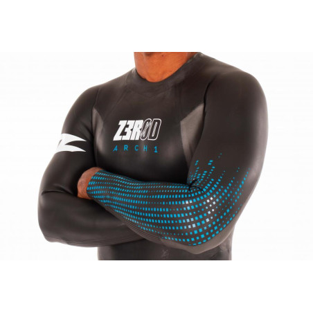 ZEROD ARCHI Homme - Black Blue - Combinaison Triathlon Homme | Les4Nages