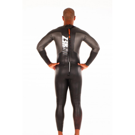 ZEROD FLEX Homme - Black Red - Combinaison Triathlon Homme | Les4Nages