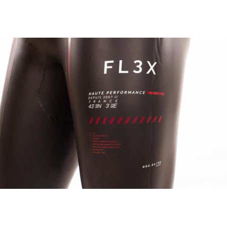 ZEROD FLEX Homme - Black Red - Combinaison Triathlon Homme | Les4Nages