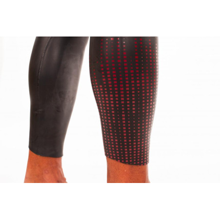 ZEROD FLEX Homme - Black Red - Combinaison Triathlon Homme | Les4Nages