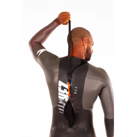 ZEROD FLEX MAX Homme - Black Red - Combinaison Triathlon | Les4Nages