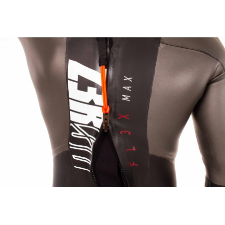ZEROD FLEX MAX Homme - Black Red - Combinaison Triathlon | Les4Nages