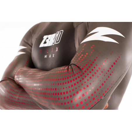 ZEROD FLEX MAX Homme - Black Red - Combinaison Triathlon | Les4Nages
