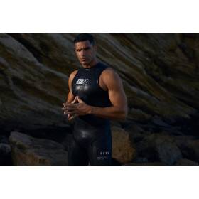 ZEROD FLEX Sans Manches Black Red - Combinaison Triathlon Homme