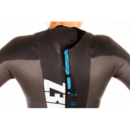 ZEROD ARCHI Femme Black Blue - Combinaison Triathlon Femme | Les4Nages