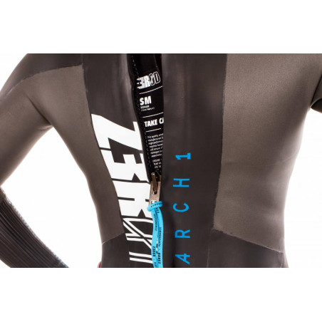 ZEROD ARCHI Femme Black Blue - Combinaison Triathlon Femme | Les4Nages