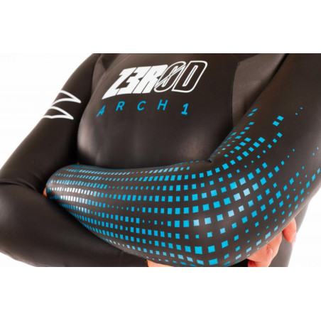 ZEROD ARCHI Femme Black Blue - Combinaison Triathlon Femme | Les4Nages