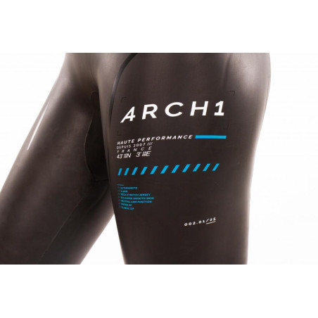 ZEROD ARCHI Femme Black Blue - Combinaison Triathlon Femme | Les4Nages