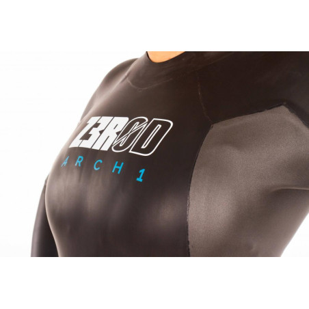 ZEROD ARCHI Femme Black Blue - Combinaison Triathlon Femme | Les4Nages