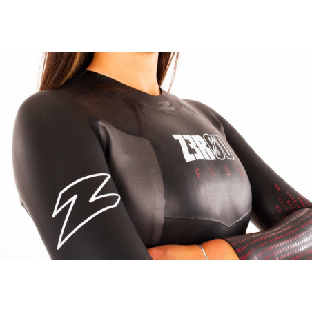 ZEROD FLEX Femme Black Red - Combinaison Triathlon Femme | Les4Nages