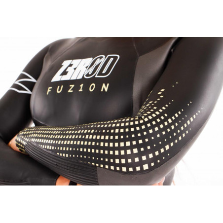 ZEROD FUZION Femme Black Gold - Combinaison Triathlon Femme | Les4Nages