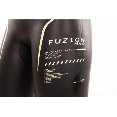 ZEROD FUZION MAX Femme Black Gold - Combinaison Triathlon Femme | Les4Nages