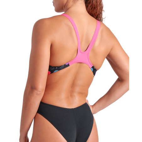 Arena CONTOUR Swim Tech Black Multi Black Shocking Pink - Maillot Natation Femme 1 piece | Les4Nages Arena CONTOUR Swim Tech Black Multi Black Shocking Pink - Maillot Natation Femme 1 piece | Les4Nages