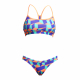 Funkita Stacked Candy Swim Crop Top - Maillot de bain Natation Femme 2 pieces