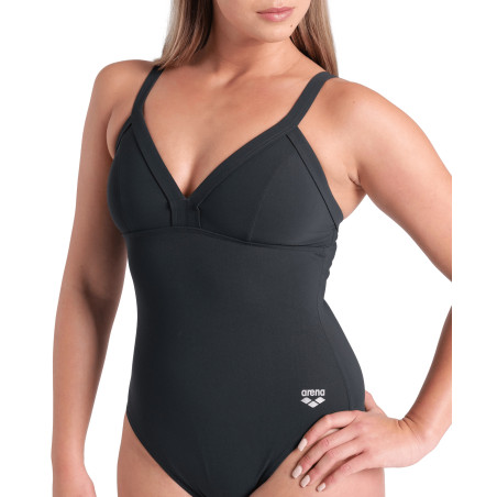 Arena BODYLIFT LARA Soft Curve Black - Maillot Natation Arena Aquagym | Les4Nages