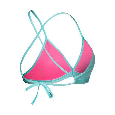 Haut de Maillot 2 pièces ARENA SOLID Team Swim Top Water Shocking Pink | Les4Nages
