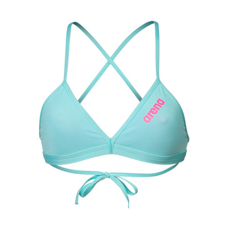 Haut de Maillot 2 pièces ARENA SOLID Team Swim Top Water Shocking Pink | Les4Nages