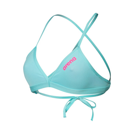 Haut de Maillot 2 pièces ARENA SOLID Team Swim Top Water Shocking Pink | Les4Nages