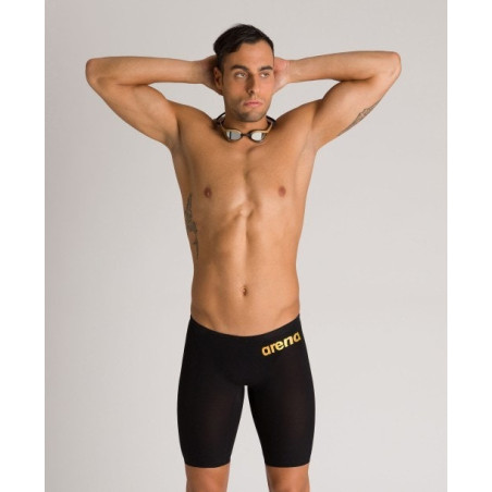 ARENA PowerSkin CARBON Air ² 2 Homme - Black Gold - Jammer Natation Homme compétition | Les4Nages