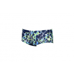ARENA EARTH TEXTURE LOW WAIST SHORT NAVY SOFT GREEN MULTI - Boxer natation Homme