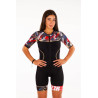 ZEROD TTSuit START Psycho Champagne woman - Trifonction Triathlon femme manches courtes