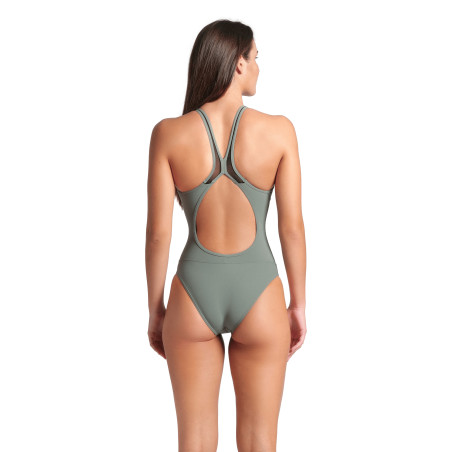 Arena Mesh Panels Dos Swim pro - Sage - Maillot Natation Femme | Les4Nages