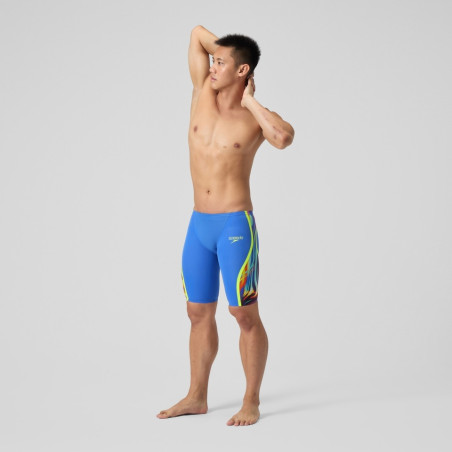 SPEEDO FastSkin LZR PURE INTENT 2.0 JAMMER - Blue Yellow Red - Jammer Natation Competition Homme | Les4Nages