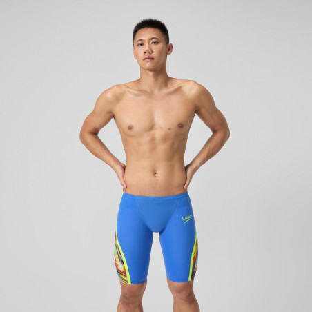 SPEEDO FastSkin LZR PURE INTENT 2.0 JAMMER - Blue Yellow Red - Jammer Natation Competition Homme | Les4Nages