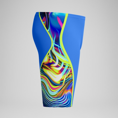SPEEDO FastSkin LZR PURE INTENT 2.0 JAMMER - Blue Yellow Red - Jammer Natation Competition Homme | Les4Nages