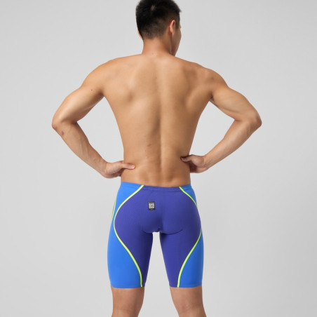 SPEEDO FastSkin LZR PURE INTENT 2.0 JAMMER - Blue Yellow - Jammer Natation Competition Homme | Les4Nages