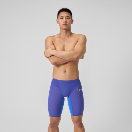 SPEEDO FastSkin LZR PURE VALOR 2.0 JAMMER - Blue Yellow - Jammer Natation Competition Homme | Les4Nages