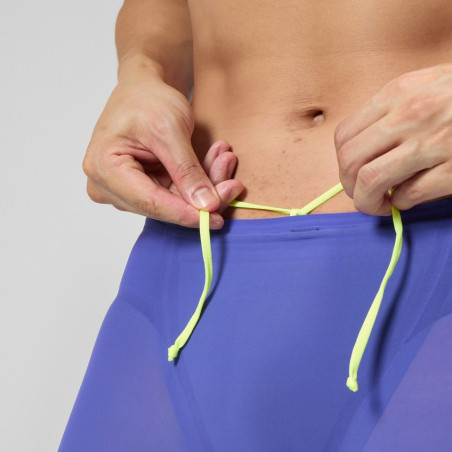 SPEEDO FastSkin LZR PURE VALOR 2.0 JAMMER - Blue Yellow - Jammer Natation Competition Homme | Les4Nages