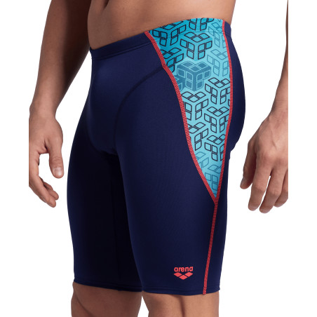 Vente Privée Arena Mai 2025 - MEN'S ARENA CAMO KIKKO SWIM JAMMER - NAVY-WATER MULTI | Les4Nages