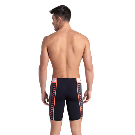 Vente Privée Arena Mai 2025 - MEN'S ARENA ICONS SWIM JAMMER PANEL - BLACK-ASPHALT-WHITE-BRIGHT | Les4Nages