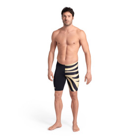 Vente Privée Arena Mai 2025 - MEN'S ARENA MULTI STRIPES SWIM JAMMER - BLACK-WHITE MULTI